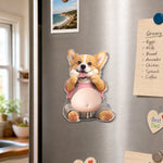 Custom Photo Squishy Acrylic Fridge Magnet – Personalized Birthday Gifts For Dog Cat Lovers, Dog Dad And Mom, Cat Owners - Behold The Glorious Roundness