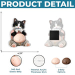 Custom Photo Squishy Acrylic Fridge Magnet – Personalized Birthday Gifts For Dog Cat Lovers, Dog Dad And Mom, Cat Owners - Behold The Glorious Roundness