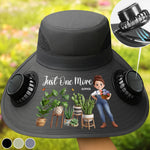 Custom Hat With Fans Solar Power - Personalized Garden Gifts For Gardeners - Rooted In Pure Botanical Joy