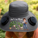 Custom Hat With Fans Solar Power - Personalized Garden Gifts For Gardeners - Rooted In Pure Botanical Joy