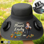Custom Hat With Fans Solar Power - Personalized Birthday Garden Gifts For Gardeners - CEO Of The Little Backyard