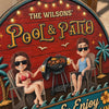 Custom Wood Sign - Personalized Summer Vacation And Travel Gifts For Husband And Wife, Him And Her - Our Happy Camper Oasis