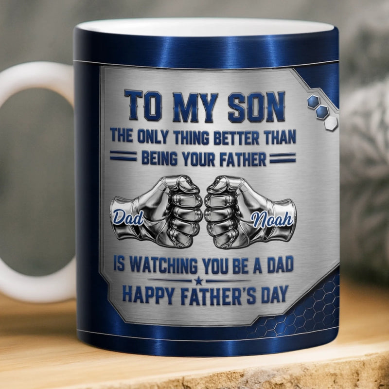 Custom Mug - Personalised Father's Day Birthday Gifts For Son - Son You Are My Greatest Pride