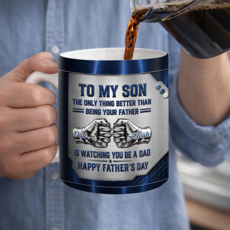 Custom Mug - Personalised Father's Day Birthday Gifts For Son - Son You Are My Greatest Pride