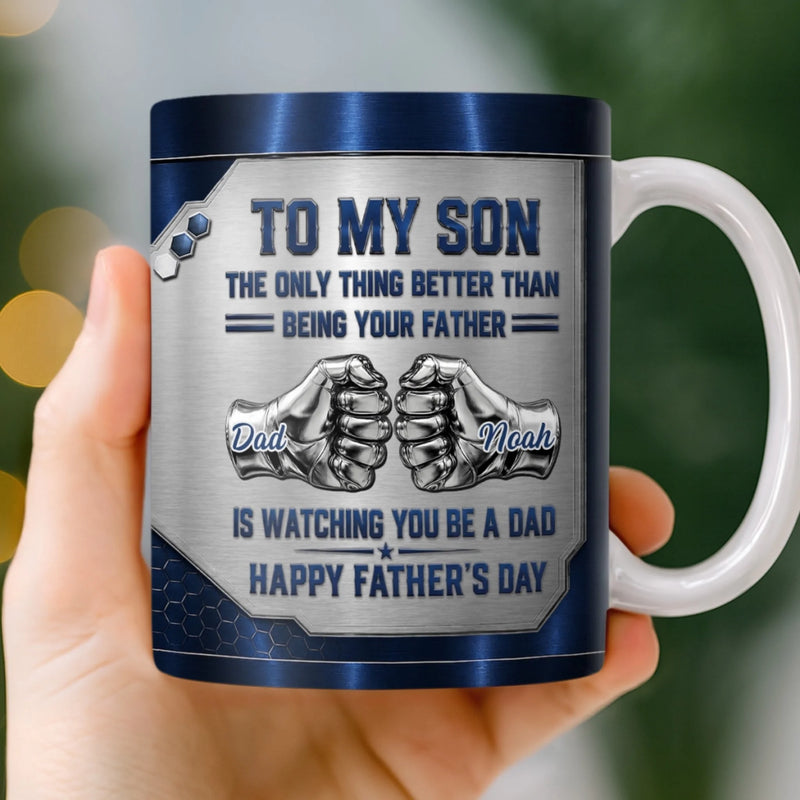 Custom Mug - Personalised Father's Day Birthday Gifts For Son - Son You Are My Greatest Pride
