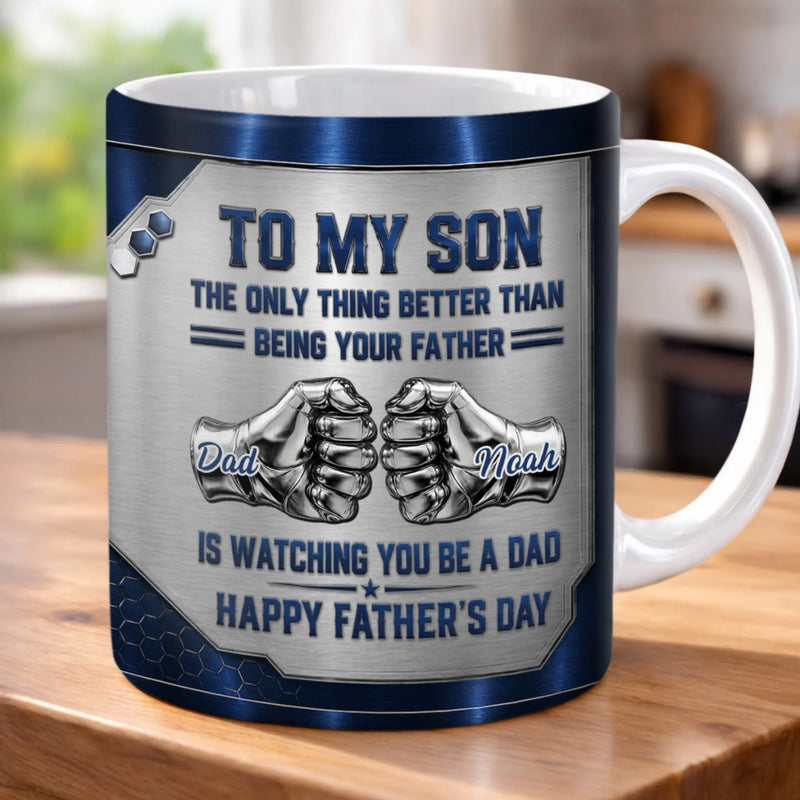 Custom Mug - Personalised Father's Day Birthday Gifts For Son - Son You Are My Greatest Pride