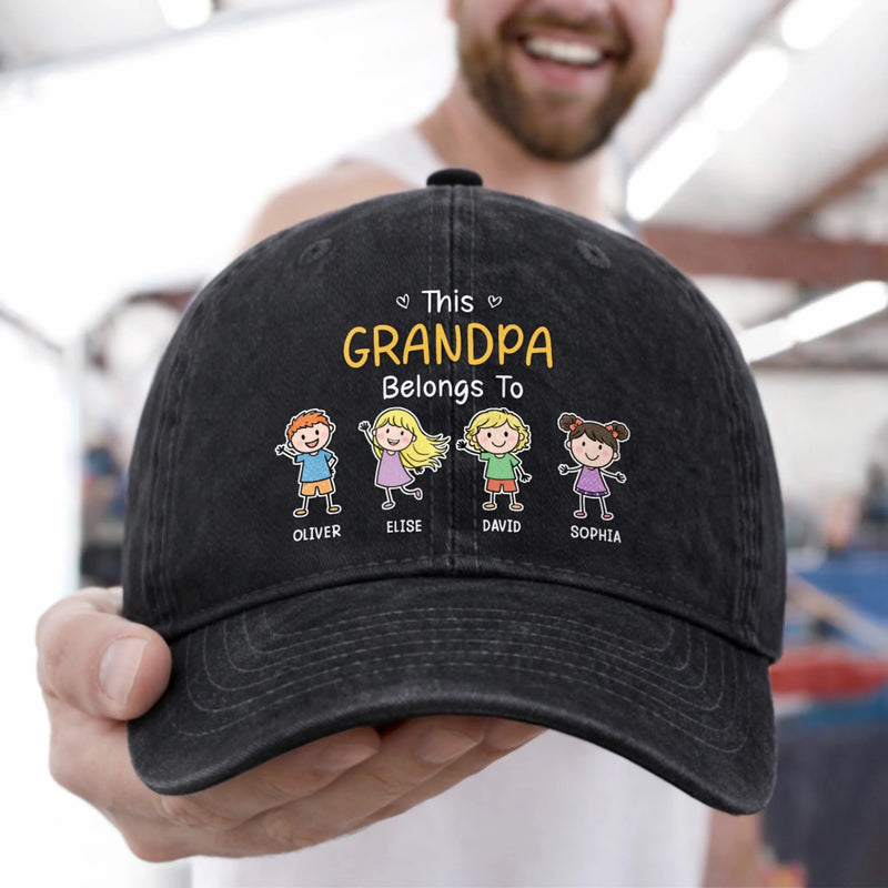 Custom Cap - Personalised Father's Day Gifts For Dad, Grandpa - Built Tough Raised Better