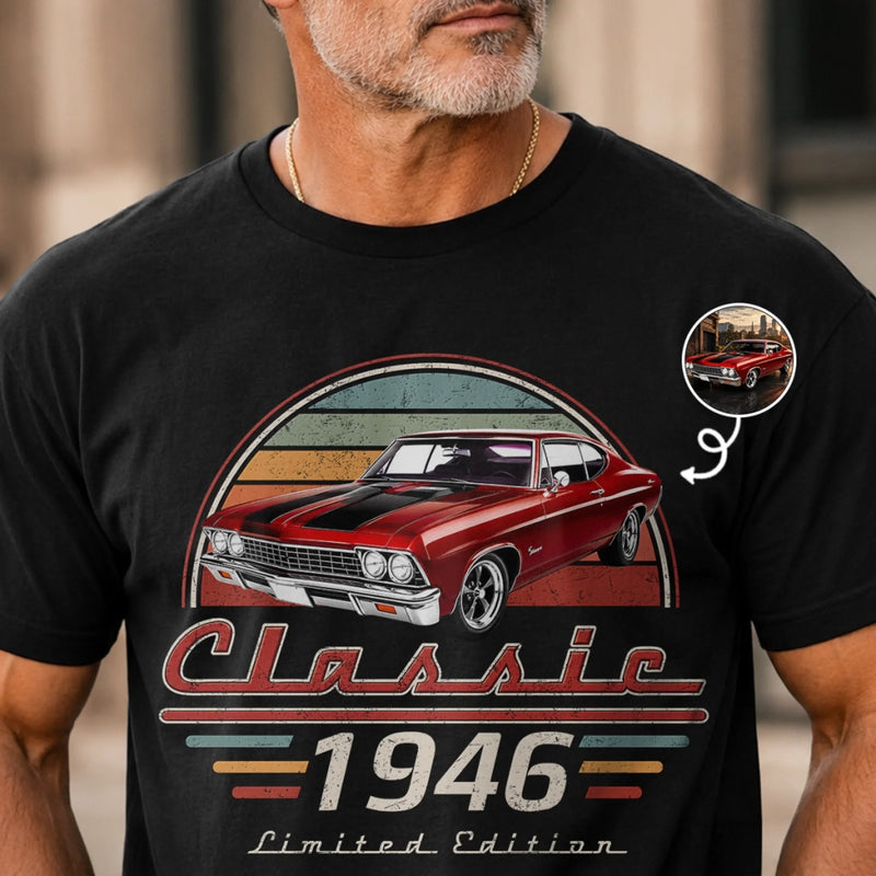Custom Photo T-shirt, Hoodie - Personalised Father's Day Birthday Gifts For Dad, Grandpa, Family, Yourself - Garage Time Is Dad Time