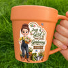 Custom Plant Pot Ceramic Mug - Personalised Birthday Garden Gifts For Gardeners - Gardening Girlhood At Its Finest