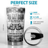 Custom Tumbler - Personalised Father's Day Birthday Gifts For Son - Never Forget How Loved You Are