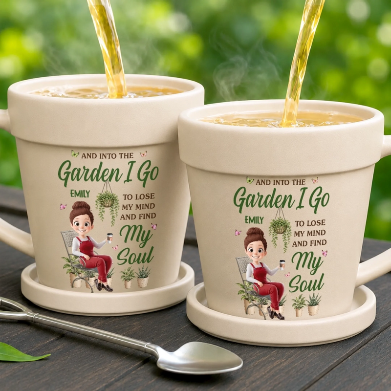 Custom Plant Pot Ceramic Mug - Personalized Birthday Garden Gifts For Gardeners - Proud Plant Lady Energy