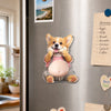 Custom Photo Squishy Acrylic Fridge Magnet – Personalised Birthday Gifts For Dog Cat Lovers, Dog Dad And Mum, Cat Owners - Behold The Glorious Roundness