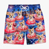 Custom Photo Tropical Hawaiian Aloha Men Beach Shorts - Personalised Summer Vacation And Travel Gifts For Dog Cat Lovers, Dog Dad And Mum, Cat Owners - Home of the Paws