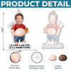 Custom Photo Dad Bod Belly Squishy Acrylic Keychain - Personalised Father's Day Funny Gifts For Dad, Grandpa - Dad Bod In Progress