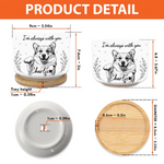 Custom Photo Home Decor Ceramic Plant Pot -  Personalised Pet Memorial Sympathy Gifts For Dogs, Cats - Forever Loved Never Forgotten