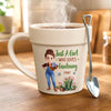 Custom Plant Pot Ceramic Mug - Personalised Birthday Garden Gifts For Gardeners - Gardening Is My Therapy