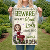 Custom Flag - Personalised Birthday Garden Gifts For Gardeners - Greeting You With Fresh Blooms