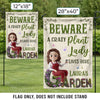 Custom Flag - Personalised Birthday Garden Gifts For Gardeners - Greeting You With Fresh Blooms