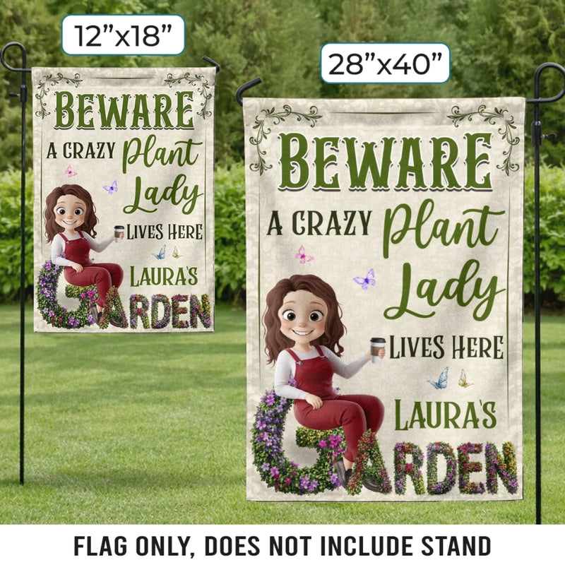 Custom Flag - Personalised Birthday Garden Gifts For Gardeners - Greeting You With Fresh Blooms