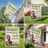 Custom Flag - Personalised Birthday Garden Gifts For Gardeners - Greeting You With Fresh Blooms