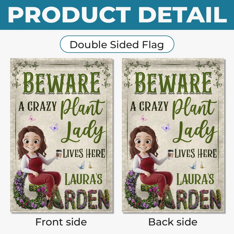 Custom Flag - Personalised Birthday Garden Gifts For Gardeners - Greeting You With Fresh Blooms