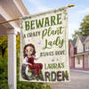 Custom Flag - Personalised Birthday Garden Gifts For Gardeners - Greeting You With Fresh Blooms