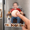 Custom Photo Dad Bod Belly Squishy Acrylic Fridge Magnet – Personalised Father's Day Funny Gifts For Dog Cat Lovers, Dog Dad, Cat Owners – Life Is Better With Paws
