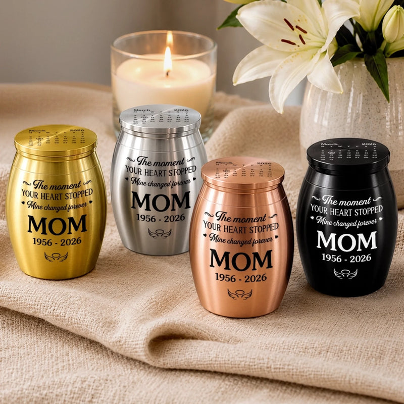 Custom Memorial Urn - Personalized  Memorial Sympathy Gifts For Loss Of Mom, Dad – A Heart Changed Forever