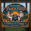 Custom Wood Sign - Personalised Summer Vacation And Travel Gifts For Husband And Wife, Him And Her - Chasing Golden Hours Together