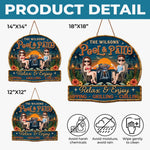 Custom Wood Sign - Personalised Summer Vacation And Travel Gifts For Husband And Wife, Him And Her - Chasing Golden Hours Together