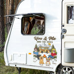 Custom RV Decal -Personalized Anniversary Wedding Camping Gifts For Campers, Husband And Wife, Him And Her, Dog Cat Lovers, Dog Dad And Mom - Adventure Together