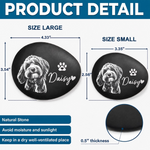 Custom Photo Printed Rock - Personalized Pet Memorial Gifts For Dogs, Cats - Gone But Never Forgotten