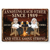 Custom Home Decor Metal Sign - Personalised Anniversary Wedding Gifts For Husband And Wife, Him And Her - Love Drives Us Crazy