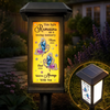 Custom Solar Garden Light - Personalized Memorial Sympathy Gifts For Loss Of Mom, Dad - Forever Remembered Forever Loved