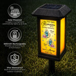 Custom Solar Garden Light - Personalized Memorial Sympathy Gifts For Loss Of Mom, Dad - Forever Remembered Forever Loved