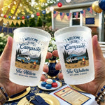 Custom Party Cups - Personalized Birthday Camping Gifts For Campers - Happy Camper For Life