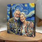 Custom Photo Music Fridge Magnet That Can Play Songs - Personalized Anniversary Wedding Gifts For Husband And Wife, Him And Her - Sweet Melodies, Wrinkly Smiles