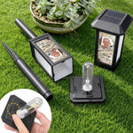 Custom Photo Solar Garden Light - Personalized Memorial Sympathy Gifts For Loss Of Mom, Dad - Gone From Sight Not From Heart