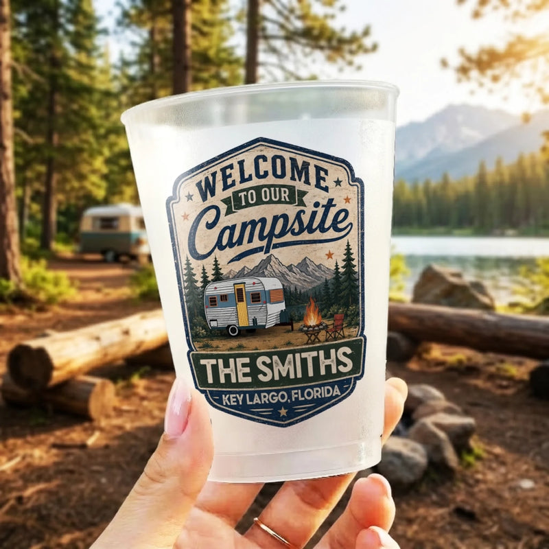 Custom Party Cups - Personalized Birthday Camping Gifts For Campers - Sleep Under The Stars