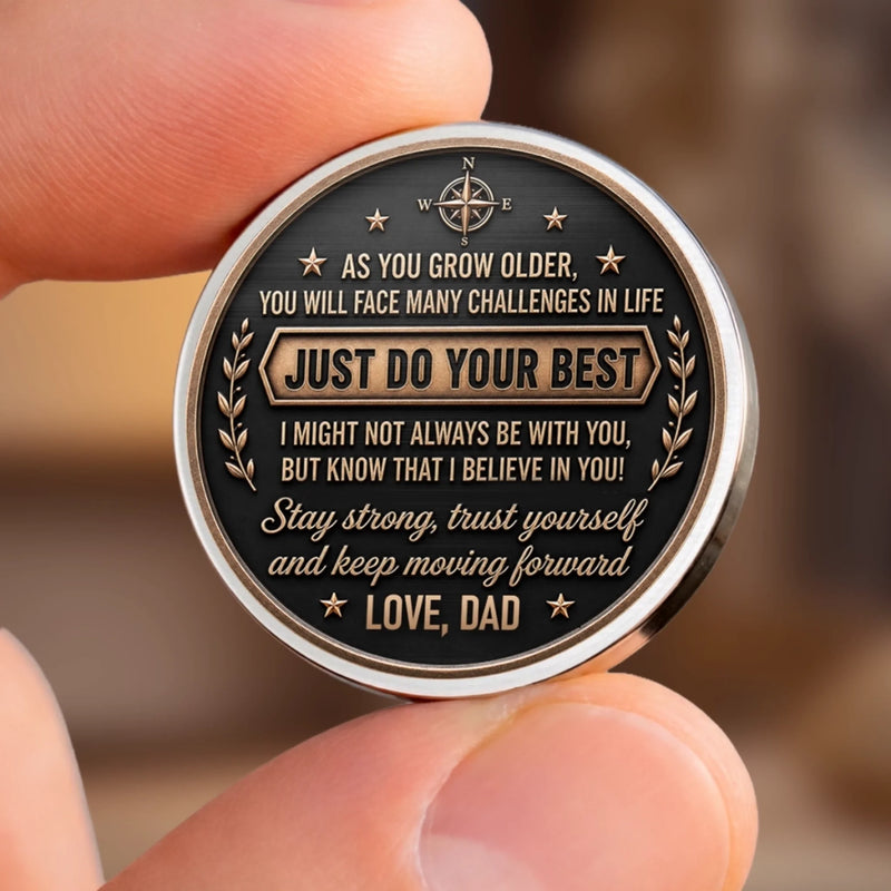 Custom Pocket Hug - Personalized Birthday Gifts For Son - Follow Your Heart And Compass