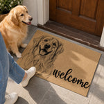 Custom Photo Home Decor Decorative Mat - Personalized Birthday Gifts For Dog Cat Lovers, Dog Dad And Mom, Cat Owners - Paws Make Life Better