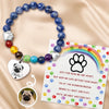 Custom Photo Rainbow Bridge Bracelet - Personalized Pet Memorial Sympathy Gifts For Dogs, Cats - Keep Me Safe Within Your Heart