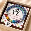 Custom Photo Rainbow Bridge Bracelet - Personalized Pet Memorial Sympathy Gifts For Dogs, Cats - Keep Me Safe Within Your Heart