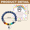 Custom Photo Rainbow Bridge Bracelet - Personalized Pet Memorial Sympathy Gifts For Dogs, Cats - Keep Me Safe Within Your Heart