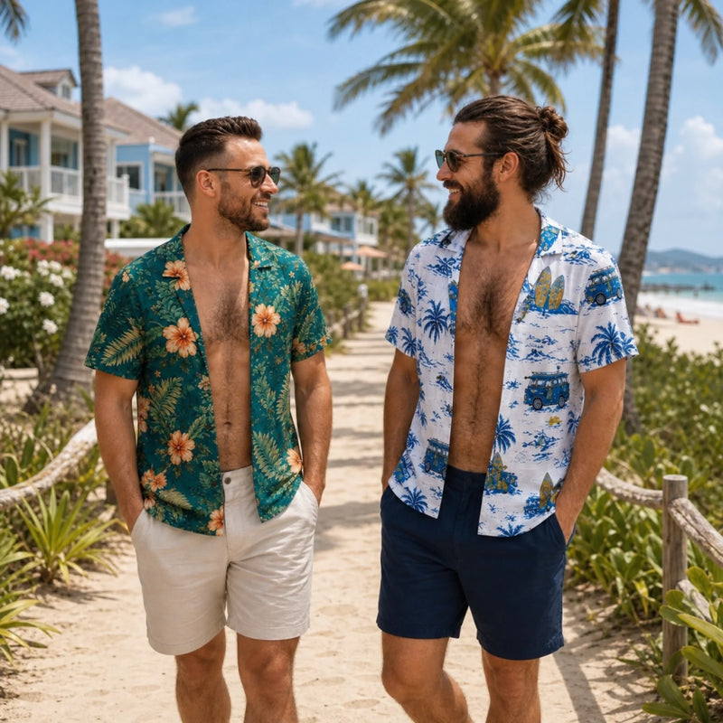 Custom Funny T-shirt - Personalized Summer Vacation And Travel Gifts For Men - Too Hot To Handle