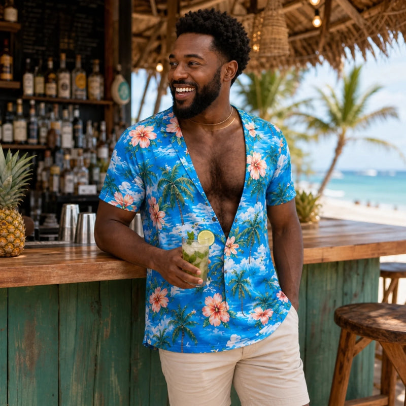 Custom Funny T-shirt - Personalized Summer Vacation And Travel Gifts For Men - Too Hot To Handle