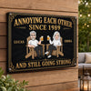 Custom Home Decor Metal Sign - Personalized  Anniversary Wedding Gifts For Husband And Wife, Him And Her - Annoying You Is My Hobby