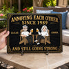 Custom Home Decor Metal Sign - Personalized  Anniversary Wedding Gifts For Husband And Wife, Him And Her - Annoying You Is My Hobby