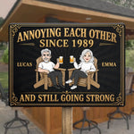 Custom Home Decor Metal Sign - Personalized  Anniversary Wedding Gifts For Husband And Wife, Him And Her - Annoying You Is My Hobby