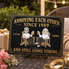 Custom Home Decor Metal Sign - Personalized  Anniversary Wedding Gifts For Husband And Wife, Him And Her - Annoying You Is My Hobby